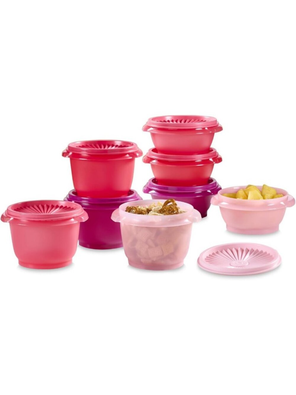 Vintage Pink 16-Piece Food Storage Container Set, Dishwasher Safe & BPA Free